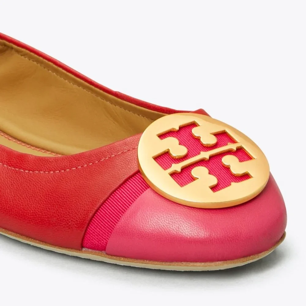 💗 NEW Tory Burch Minnie Cap-Toe Ballet Flat size 10